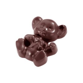 chocolate mould  • teddy bear | 12-cavity | mould size 50 x 39 x H 13 mm  L 275 mm  B 135 mm product photo