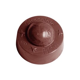 chocolate mould  • round | 21-cavity | mould size Ø 34 x 20 mm  L 275 mm  B 135 mm product photo