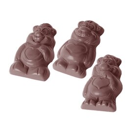 chocolate mould  • hamster | 12-cavity | mould size 57.9 x 33.9 x H 11.2 mm  L 275 mm  B 135 mm product photo