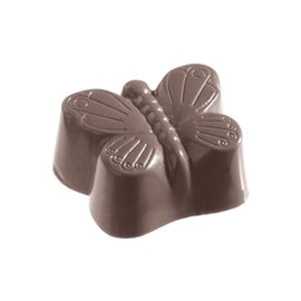 chocolate mould  • butterfly | 28-cavity | mould size 31.5 x 23 x H 13 mm  L 275 mm  B 135 mm product photo