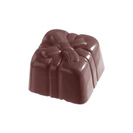 chocolate mould  • square | 28-cavity | mould size 24 x 24 x H 15.5 mm  L 275 mm  B 135 mm product photo