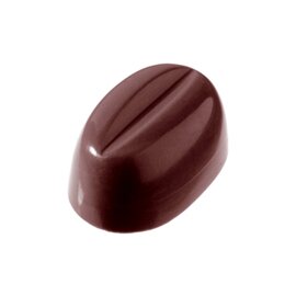 chocolate mould  • oval | 28-cavity | mould size 33 x 21.7 x H 14.5 mm  L 275 mm  B 135 mm product photo