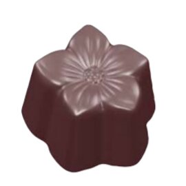 chocolate mould  • flower | 32-cavity | mould size 25 x 24.5 x H 18 mm  L 275 mm  B 135 mm product photo