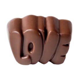 chocolate mould  • LOVE | 24-cavity | mould size 33 x 22.5 x H 16 mm  L 275 mm  B 135 mm product photo