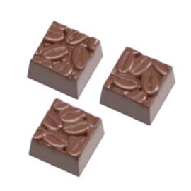 chocolate mould  • cuboid | 21-cavity | mould size 27 x 27 x H 16 mm  L 275 mm  B 135 mm product photo