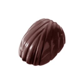 chocolate mould  • oval | 32-cavity | mould size 32 x 21 x H 11 mm  L 275 mm  B 175 mm product photo