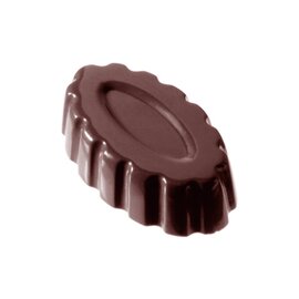 chocolate mould  • oval | 18-cavity | mould size 52 x 29 mm  L 275 mm  B 135 mm product photo