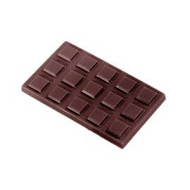 chocolate mould  • chocolate bar|sublime | 20-cavity | mould size 49 x 29 x H 4 mm  L 275 mm  B 175 mm product photo