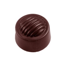 chocolate mould  • round | 32-cavity | mould size Ø 28 x 18 mm  L 275 mm  B 175 mm product photo