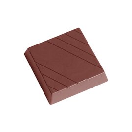 chocolate mould  • square | 15-cavity | mould size 41 x 41 x H 10 mm  L 275 mm  B 135 mm product photo