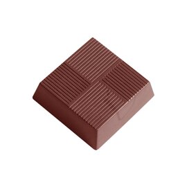 chocolate mould  • square  • rectangular | 18-cavity | mould size 33 x 33 x H 10 mm  L 275 mm  B 135 mm product photo