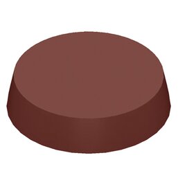 chocolate mould  • round | 18-cavity | mould size Ø 32 x 7.5 mm  L 275 mm  B 135 mm product photo