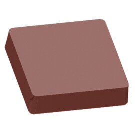chocolate mould  • rectangular | 12-cavity | mould size 39 x 40 x H 9 mm  L 275 mm  B 135 mm product photo