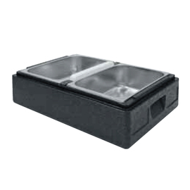 ice cream transport box TOP-BOX ICE 2 EPP black 16 ltr | 600 mm x 400 mm H 215 mm product photo