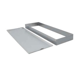 cut cake base sheet and baking frame aluminium  L 580 mm  B 400 mm product photo