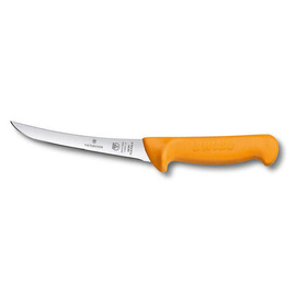 boning knife SWIBO yellow | blade length 13 cm semi-flexible | curved | smooth cut product photo