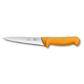 boning knife | larding knife SWIBO yellow | blade length 13 cm | straight | smooth cut product photo