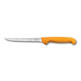 fish filleting knife SWIBO yellow | blade length 16 cm flexibel | straight | narrow | smooth cut product photo