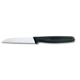  vegetable knife wavy cut | black | blade length 8 cm product photo