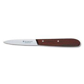  vegetable knife medium sharp wavy cut  | riveted  | straight | brown | blade length 8 cm product photo