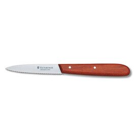  vegetable knife medium sharp wavy cut | brown | blade length 8 cm product photo