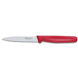  vegetable knife DEFAULT STANDARD medium sharp wavy cut | red | blade length 10 centimeters product photo