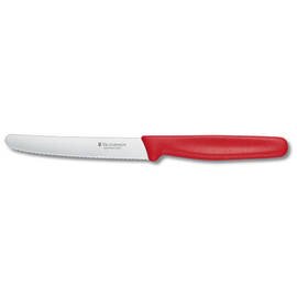 tomato knife | sausage knife STANDARD curved blade wavy cut | red | blade length 11 cm product photo
