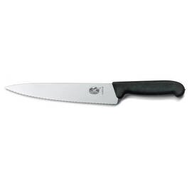 carving knife wavy cut  | riveted | brown | blade length 22 cm product photo