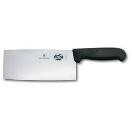 chef's knife straight blade Chinese form smooth cut | black | blade length 18 cm product photo
