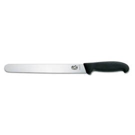ham slicing knife FIBROX round top smooth cut | black | blade length 25 cm product photo