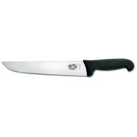 slaughtering knife|butcher knife straight blade smooth cut | black | blade length 16 cm product photo