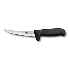 boning knife FIBROX black | blade length 12 cm flexibel | smooth cut narrow product photo