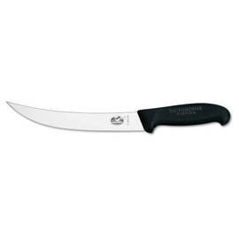 slaughtering knife narrow curved blade smooth cut | black | blade length 20 cm product photo