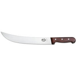 slaughtering knife wide straight blade smooth cut | brown | blade length 25 cm product photo
