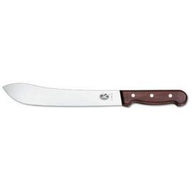 slaughtering knife|butcher knife wide straight blade smooth cut | brown | blade length 20 cm product photo