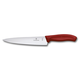 carving knife SWISS CLASSIC RED EXTENSION wavy cut plastic handle red L 315 mm blade length 190 mm product photo