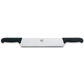 cheese knife straight blade smooth cut  | double handle | black | blade length 30 cm product photo