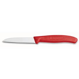  vegetable knife SWISS CLASSIC wavy cut | red | blade length 8 cm product photo