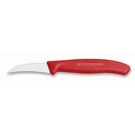 peeling knife SWISS CLASSIC curved blade smooth cut | red | blade length 6 cm product photo
