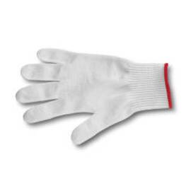 soft safety glove M polyester red product photo