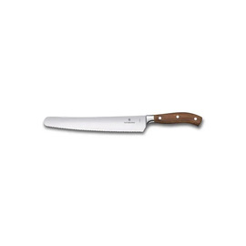 bread knife GRAND MAÎTRE | wavy cut wood | blade length 26 cm product photo