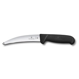 offal knife curved blade round top smooth cut | black | blade length 15 cm product photo