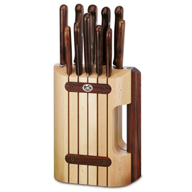 knife block WOOD equipped 12 pieces product photo