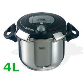 pressure cooker set 4 ltr stainless steel with lid with steamer insert|rack  Ø 240 mm  | Duroplast handles product photo