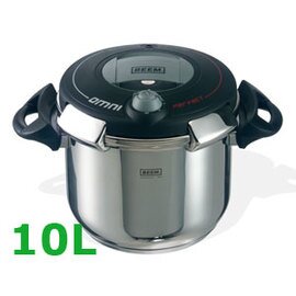 pressure cooker set 10 ltr stainless steel with lid with steamer insert|rack  Ø 240 mm  | Duroplast handles product photo