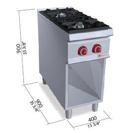 gas stove SG9F2MP 24 kW | closed base unit|1 door product photo