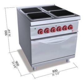 electric stove SE9PQ4+FE gastronorm 400 volts 23.5 kW | oven product photo