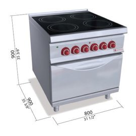 infrared stove SE9P4P/VTR+FE gastronorm 400 volts 23.5 kW | oven product photo