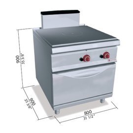 hot plate stove SG9TP+FG 20.8 kW | oven product photo