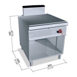 hot plate stove SG9TPM 13 kW | open base unit product photo